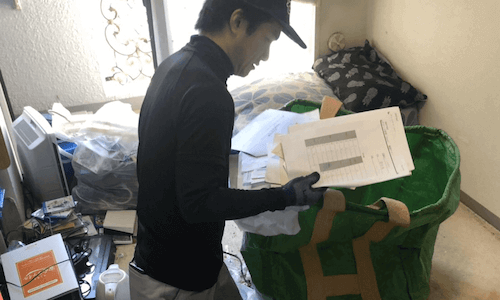 成田市のゴミ屋敷の⽚付け・掃除のイメージ