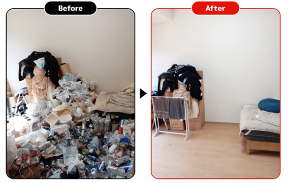 大阪府大阪市のゴミ屋敷の片付け事例