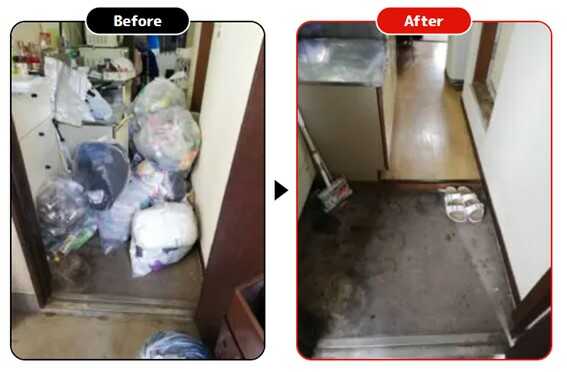 ワンルームの汚部屋お片付け依頼